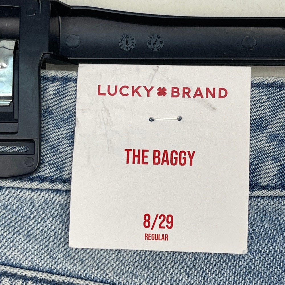 NEW Lucky Brand The Baggy Wide Leg Crystal Studded High-Rise Womens 8/29 R $129 - Picture 2 of 16